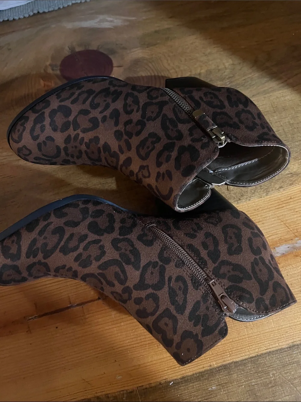 Style & Co Masrina Women’s Leopard Print Ankle Boots - sz 6.5
